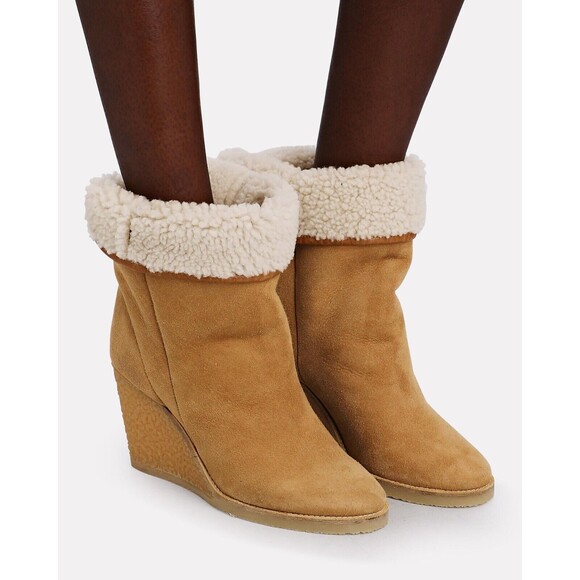 Isabel Marant Totam Shearling Wedge Boots- NIB Size 40 (US 10) & 41 (US 11) - Picture 5 of 5